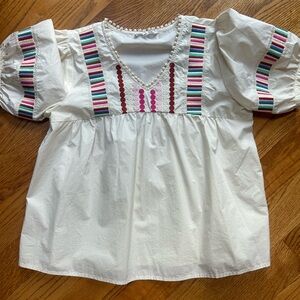 THML embroidered cotton top